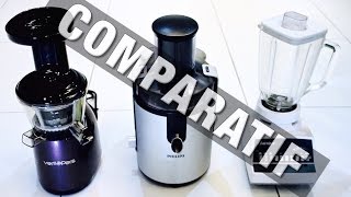 Ep 162  Comparatif Extracteur de Jus Centrifugeuse Mixeur  Que choisir  Versapers  Philips [upl. by Melodee624]