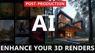 ENHANCE your 3D Renderings with AI using KREA [upl. by Wharton]