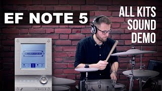 EF NOTE 5 electronic drum kit playing all kits sound demo [upl. by Melburn]