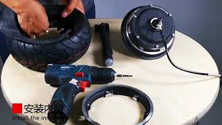 How to Replace a Tyre on 10inch Wheel Electric Scooter [upl. by Partan]