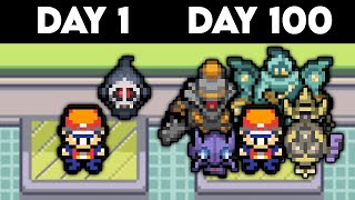 I Survived 100 Days As A Ghost Gym Leader In This Pokemon Game [upl. by Castro]