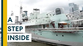 HMS Belfast Guided Tour Around The Revamped WW2 Museum Ship [upl. by Theressa]