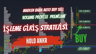 Auto Buy Sell ve Volume Profile Premium İndikatörüyle İşleme Giriş Stratejisi  BTC HOLO Korelasyonu [upl. by Norrehs]