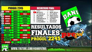 🔴RESULTADOS DE PROGOL 2245 [upl. by Adeehsar908]