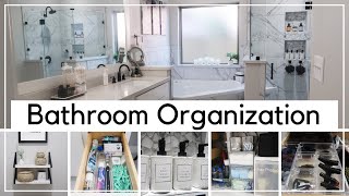 Master Bathroom Organization and Storage Ideas  Budget Friendly Organization Ideas 2021 [upl. by Yejus707]