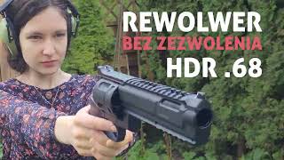 HDR 68 Rewolwer w największym kalibrze nie tylko na kule gumowe🎱  BEZ ZEZWOLENIA 💥🔫 [upl. by Ohnuj]