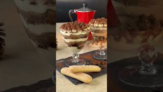 Tiramisu recipe in 15 minutes without ggs Shorts [upl. by Gninnahc]