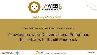 Knowledgeaware Conversational Preference Elicitation with Bandit Feedback [upl. by Cartwell229]