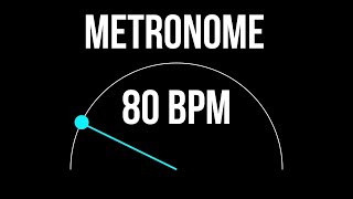 METRONOME 80 BPM 🎶 5 minutes metronome [upl. by Noell954]