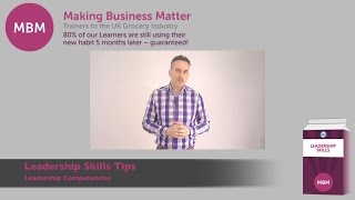 Leadership Skills Tips  Leadership Competencies  MBMs One Minute Videos Sticky Learning with MBM [upl. by Ddarb350]