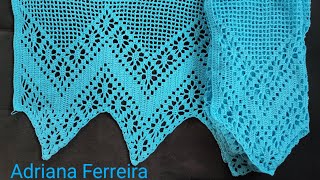 Barrado para colcha em crochê 1°Partecrochet circuloprodutos circuloprodutos [upl. by Rehtae]