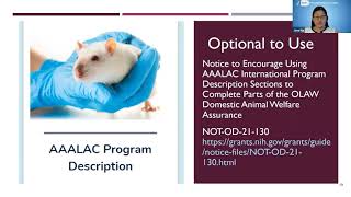 OLAW Webinar What Every IACUC Should Know About AAALAC International [upl. by Ttergram43]