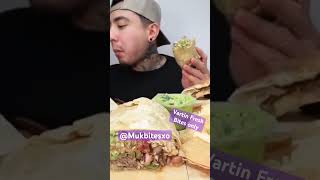 Vartin Fresh ASMR cheesy chipotle burrito taco quesadilla nachos Mukbang bites only shorts video [upl. by Weide]