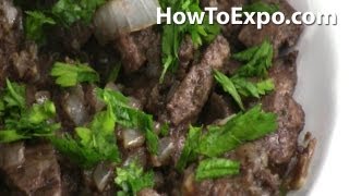 Lambs Liver Recipe Lamb Liver Saute Popular In Africa [upl. by Gnivri]