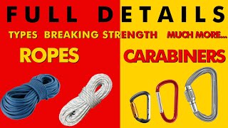 Mountaineering Rope and Carabiners full definition [upl. by Erasaec]