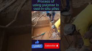 Process of using polymer in cast in situ piles viralvideo pile home [upl. by Drhacir]