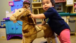 Kids Rocking Horse Toy to ride on review [upl. by Holcomb]