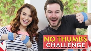 NO THUMBS CHALLENGE ft CaptainSparklez [upl. by Gnot]