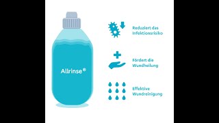 Wundreinigung mit Allrinse  Coloplast [upl. by Akenahc]