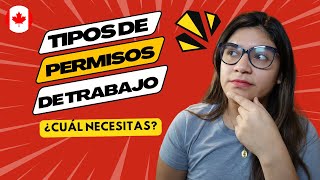 Trabajar en Canadá SIN PERMISO de TRABAJO ¿se puede 😧Tipos de permiso de trabajo en Canadá 2024 🍁 [upl. by Aihsram]