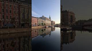 A Walk to Reflection travel europe explore architecture reflection asmr gopro water river [upl. by Chiang]