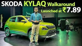 Skoda Kylaq 2024  Walkaround Review  Tamil Car Review  MotoWagon [upl. by Winne]