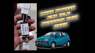 CARA BYPASS ECO IDLE MODE PERODUA AXIA 2023 [upl. by Jannery]