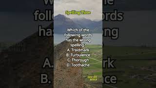 Spelling Time 480 spelling englishlearning englishvocabulary questions quiz [upl. by Janey613]