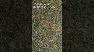 Stone Industry Jewels 15 Pocono Green India petrology graniteslabs granitecountertop [upl. by Cleopatre]