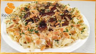 TAGLIATELLE se vir este vídeo não vai resistir em fazer esta receita 🍎Receitas do Paraíso [upl. by Roz]