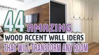 44 Amazing Wood Accent Wall Ideas That Will Transform Any Room [upl. by Clava]