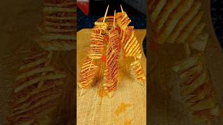 CRISPY ACCORDION POTATOES ON A STICK  Easy and delicious [upl. by Atiekan]