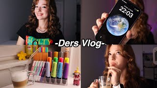 DERS VLOG💛düzene dönüş Ecre Ay [upl. by Aloek]