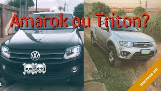 Amarok ou Triton Qual a melhor Opinião de Ex Dono [upl. by Hollerman]