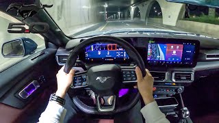 2024 Ford Mustang GT Performance Package 10Speed Automatic POV Night Drive [upl. by Apicella71]