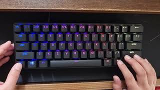 How to change RGB lighting on Razer Huntsman Mini [upl. by Hterag]