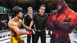 Bruce Lee vs Werewolf  EA Sports UFC 3  Epic Fight 🔥🐲 [upl. by Azal866]