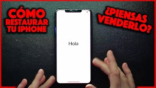 Cómo Formatear Restaurar o Borrar tu iPhone y dejarlo como NUEVO por si piensas venderlo [upl. by Oirretna]