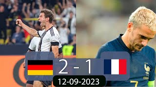 Germany vs France 21  Friendly International 2023  12092023  Highlights amp All Goals [upl. by Nalat]