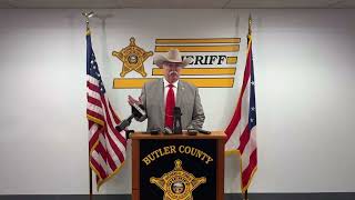 2024 02 07 Press Conference With Sheriff Richard K Jones of Butler County Ohio [upl. by Ettenwad699]