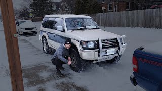 Turbo Diesel Mitsubishi Pajero gets an Intake  Straight Pipe Exhaust [upl. by Jacobsohn]