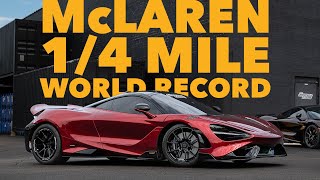 Cannonball Garage Sets New McLaren World Record [upl. by Yrogerg]