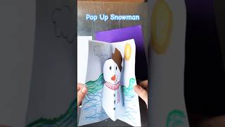 Pop Up Snowman cosasdepapel popup snowman monodenieve [upl. by Ordnagela]