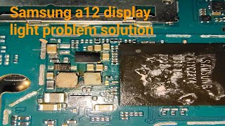 samsung a12 display light solution [upl. by Nowahs18]