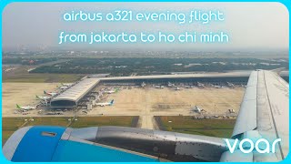 Flying from Jakarta to Ho Chi Minh City on a Vietnam Airlines A321 [upl. by Sol]