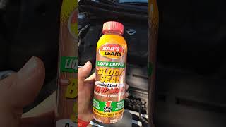 Head Gasket fix for 1349 Bars leaks Block Seal Liquid Copper it works perfect wow👍 [upl. by Nariko862]