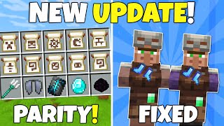 NEW UPDATE Parity Bug FIXES Redstone Update Minecraft Bedrock 12130 Update [upl. by Marozas]