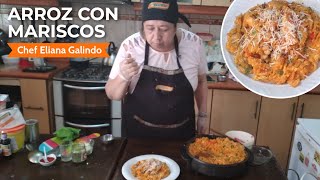 ¿Cómo preparar un ARROZ CON MARISCOS arrisotado  Delicias marinas [upl. by Asilrac617]