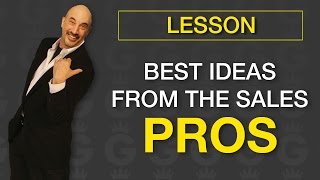 Best Sales Ideas from Sales Pros  Sales Training [upl. by Nylarad548]