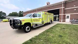 Jessamine county fire district rescue 22 light and siren demo [upl. by Araj284]